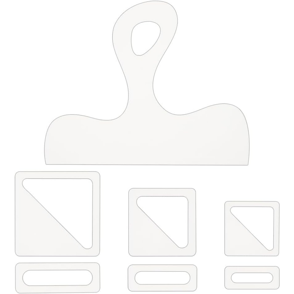 7Pcs Charcuterie Template Acry - Woodworking Essentials 评论和价格