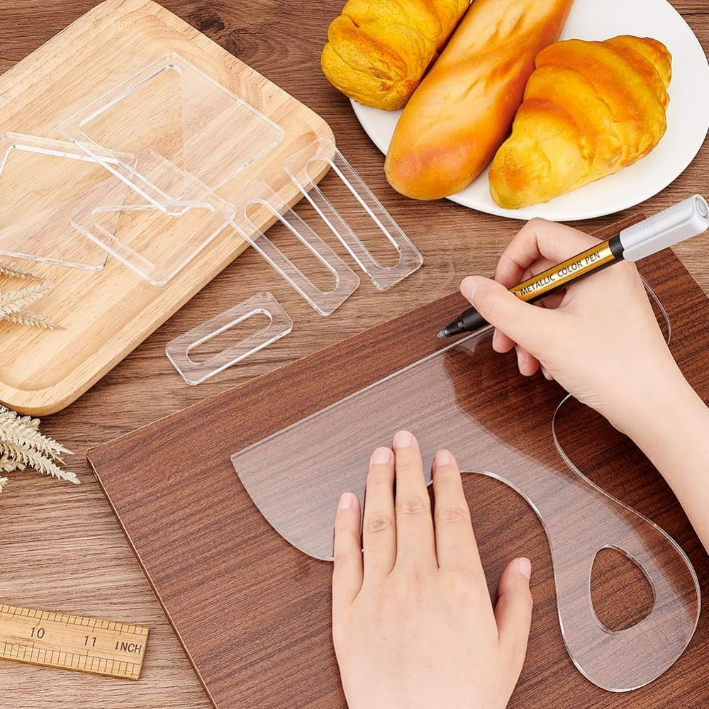 7Pcs Charcuterie Template Acry - Woodworking Essentials 评论和价格