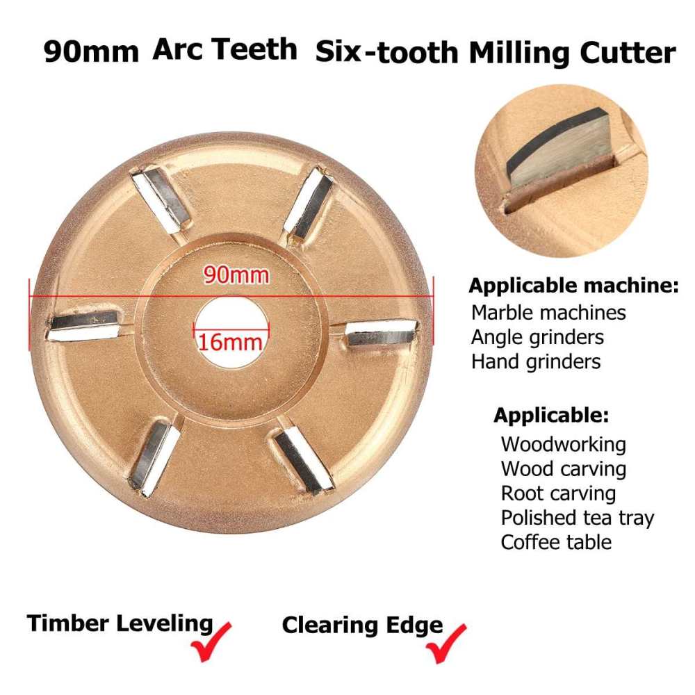 Six- Arc teeth Milling Cutter  - Woodworking Edge Corner Planer 评论和价格