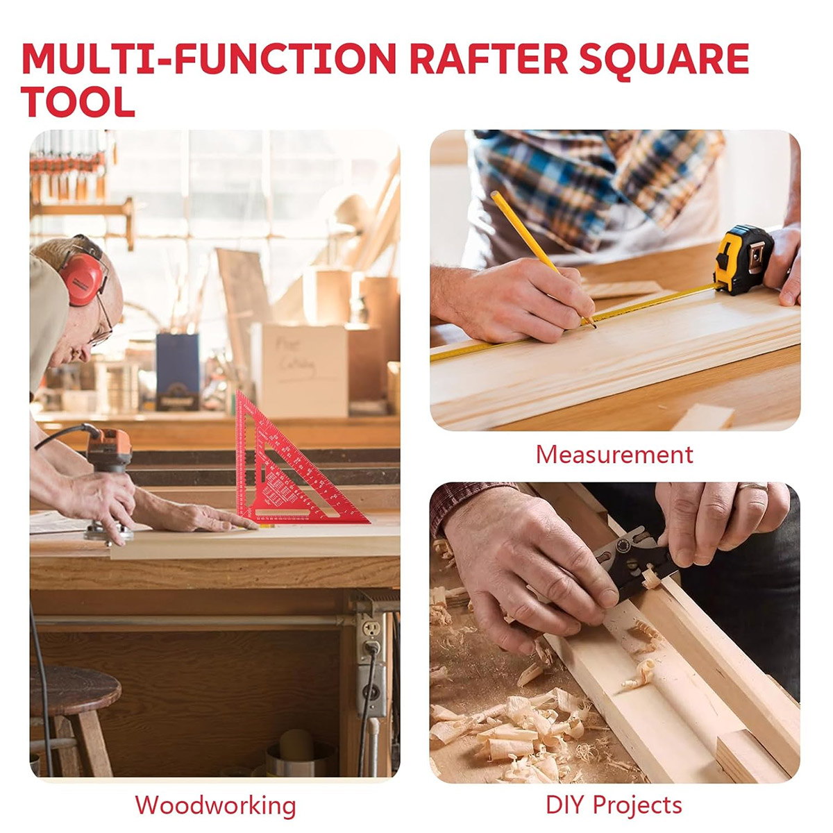 Aluminum Alloy Speed Square Hi - Woodworking Essentials 评论和价格