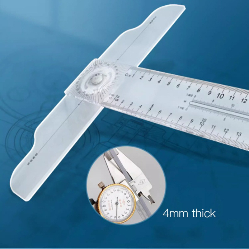 Dual-Sided T Square Ruler Clea - Woodworking Essentials 评论和价格