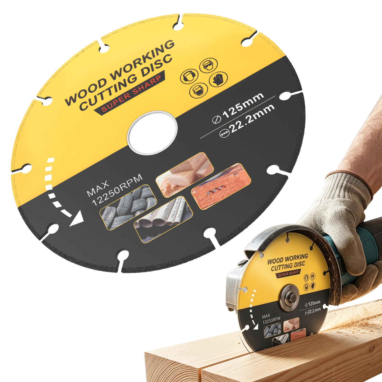 5 inch Saw Disc Multitool Wood - Woodworking Edge Corner Planer 评论和价格
