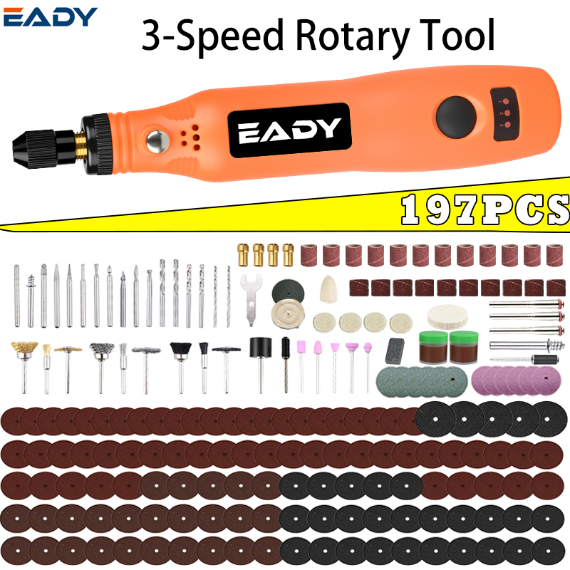 USB Cordless Rotary Tool Kit – - Woodworking Essentials 评论和价格