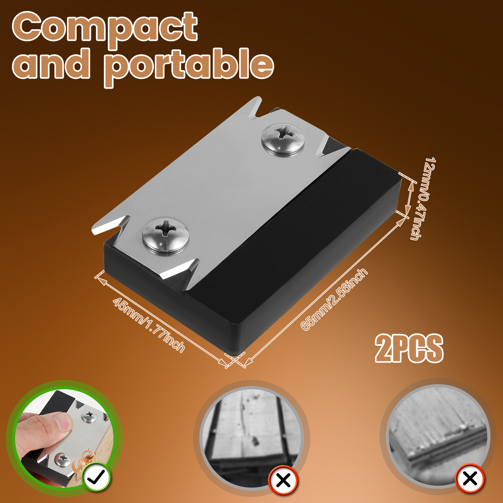 2Pcs Trimmer Wood Chamfering F - Woodworking Edge Corner Planer 评论和价格