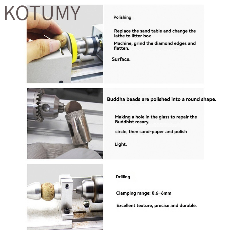 KOTUMY Mini Lathe Machine - Mu - Woodworking Lathe Machine 评论和价格