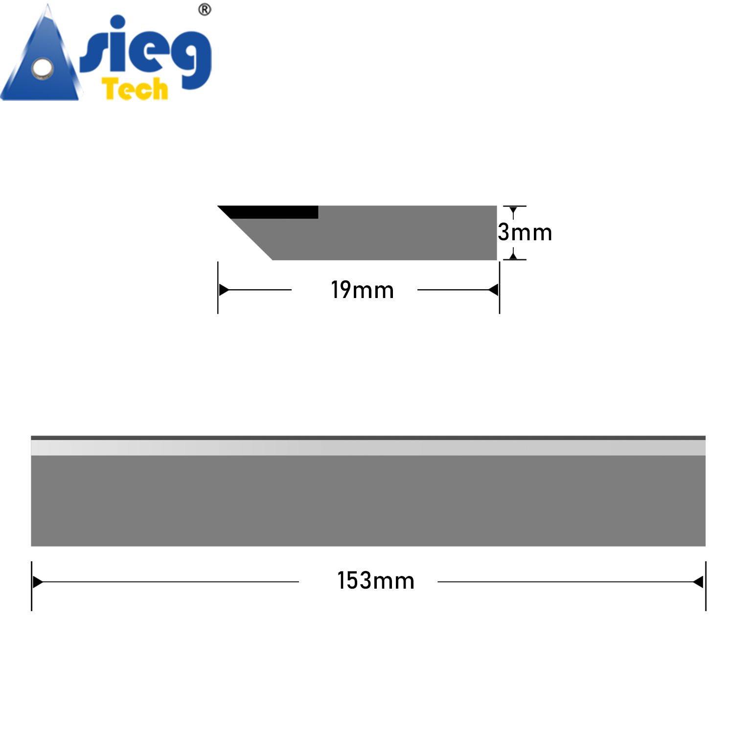 153×19×3mm Planer Blades Joint - Woodworking Jointer 评论和价格